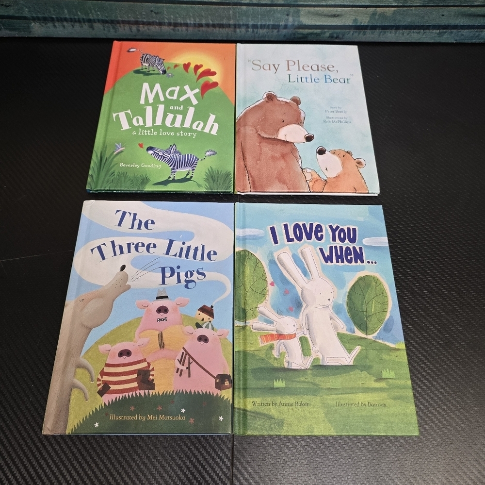 Children's Storybook Hardcover Book Set Of 4